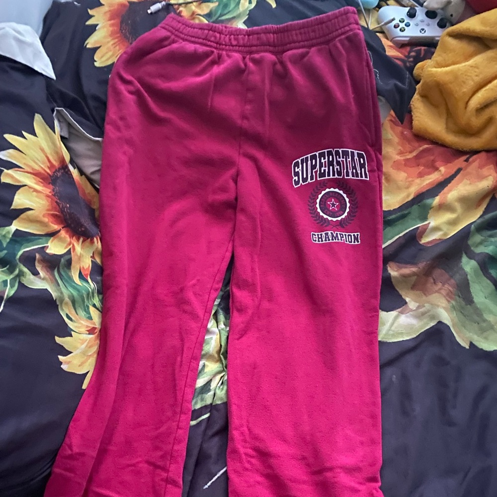 comfortable pink sweatpants